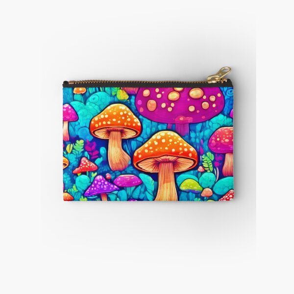 Item preview, Fantasy Colorful Mushroom Cartoons designed and sold by Health And Fitness Posts e-Store.