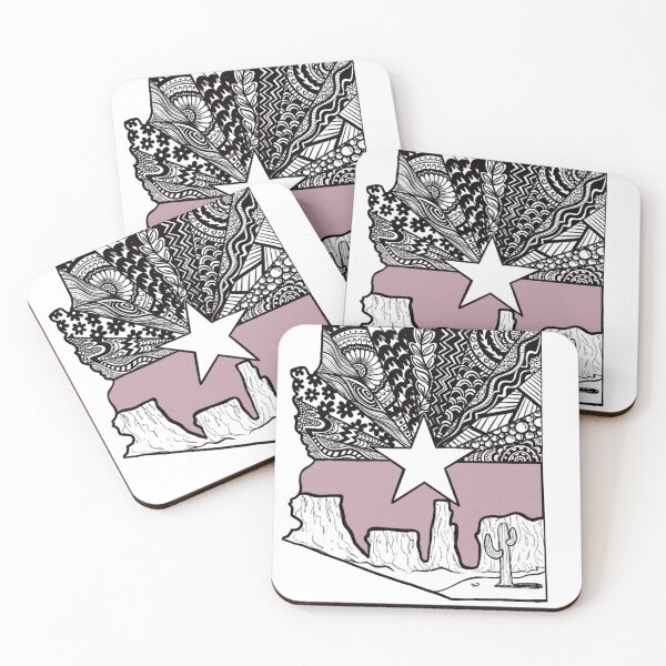 Item preview, Arizona Mauve Desert Zen Doodle  designed and sold by Bell & Gary .