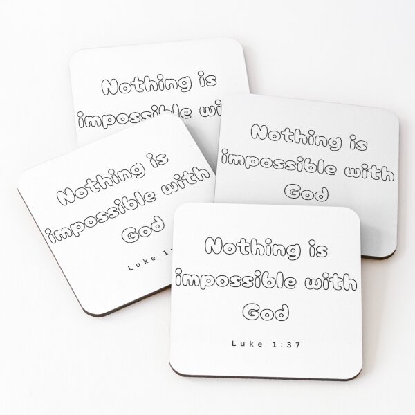 Item preview, Nothing is impossible with God.luke 1:37. designed and sold by Chicas-wonder.