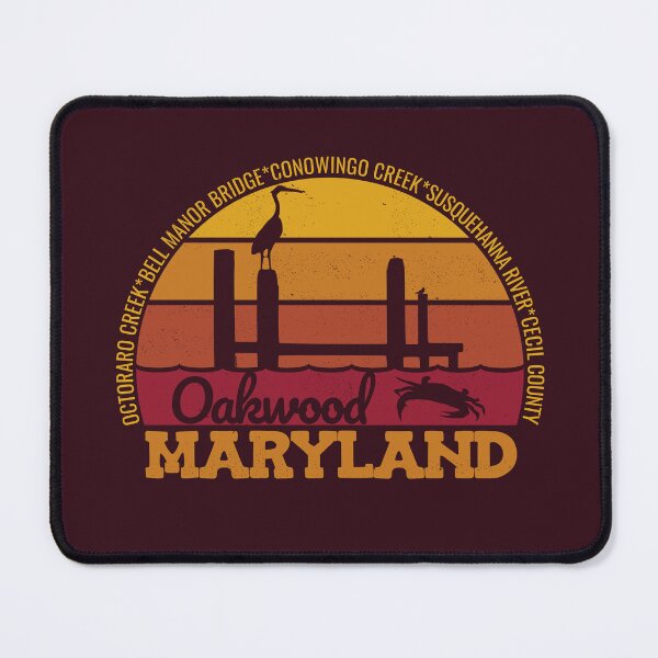 Item preview, Oakwood Maryland Sunset Retro Local Pride Logo designed and sold by CRHPOD20.