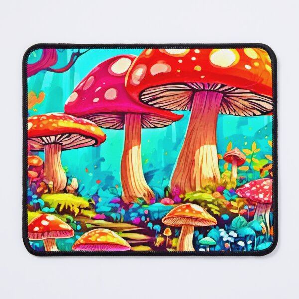 Item preview, Colorful Cartoon Fungi Fantasies designed and sold by Health And Fitness Posts e-Store.