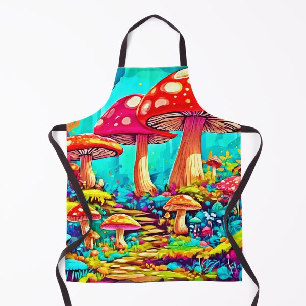 Item preview, Colorful Cartoon Fungi Fantasies designed and sold by Health And Fitness Posts e-Store.