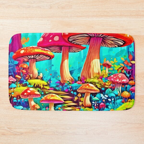 Item preview, Colorful Cartoon Fungi Fantasies  designed and sold by Health And Fitness Posts e-Store.