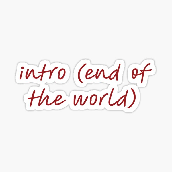 Item preview, intro (end of the world) designed and sold by vbsartwork.