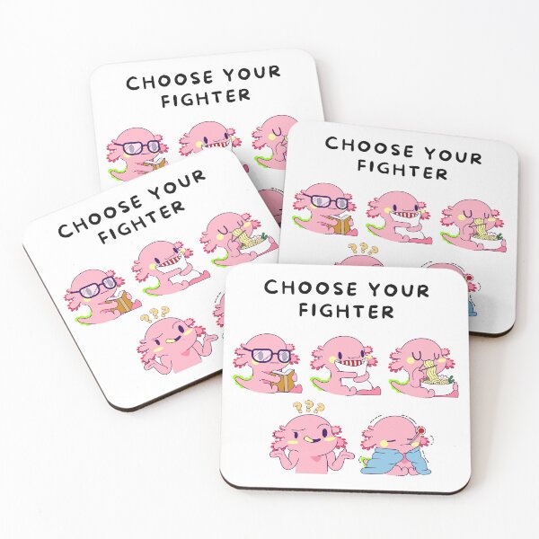 Item preview, Axolotl Squad: Choose Your Fighter designed and sold by impressionofmel.