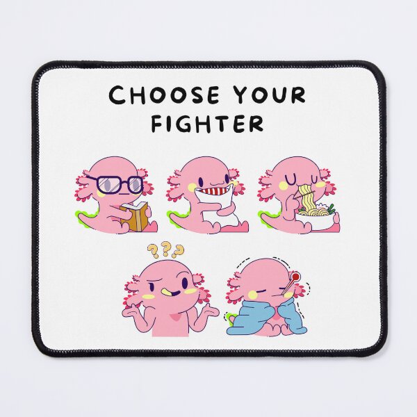 Item preview, Axolotl Squad: Choose Your Fighter designed and sold by impressionofmel.