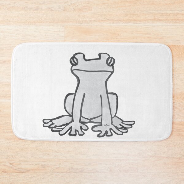 Item preview, Light Gray Colored frog in the style of Folk Art - dePace' designed and sold by mrpropcake.