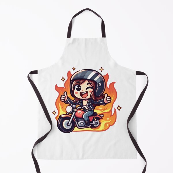 Item preview, Cute Biker Girl on Motorcycle designed and sold by Biker Gramps Gear.