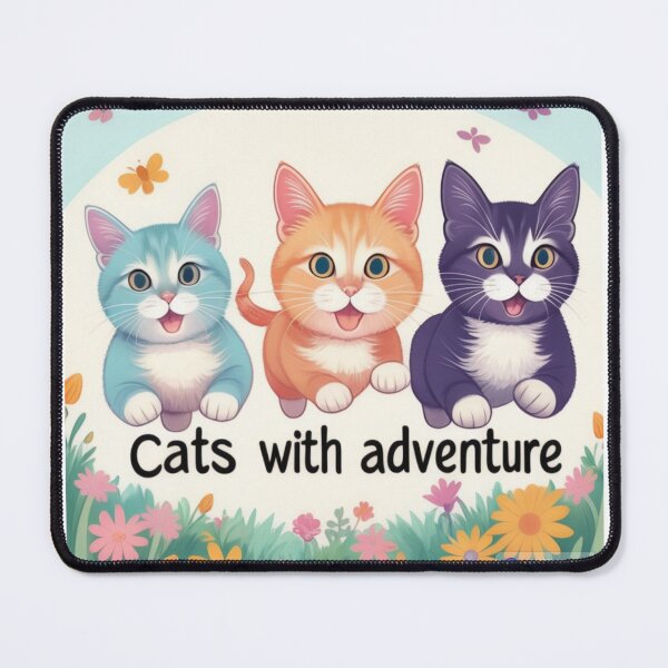 Item preview, Cats with adventure T-shirt designed and sold by AppleMe.