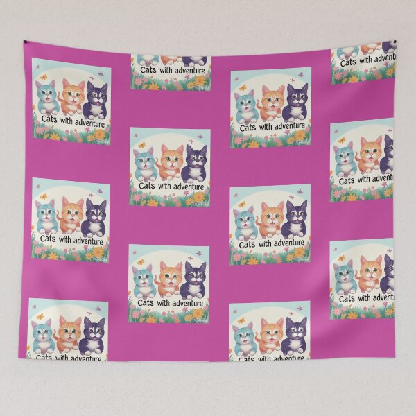 Item preview, Cats with adventure T-shirt designed and sold by AppleMe.