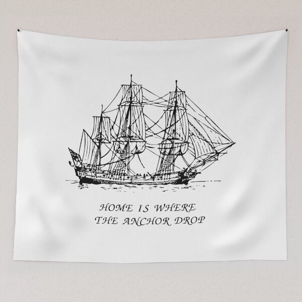 Item preview, HOME IS WHERE  THE ANCHOR DROP designed and sold by DeCodeArtShop.