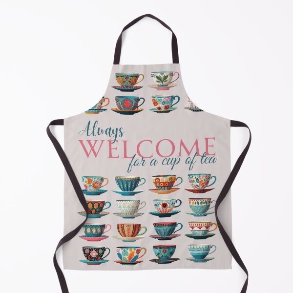 Item preview, Always welcome for a cup of tea, colorful tea cups designed and sold by coloursforkids.