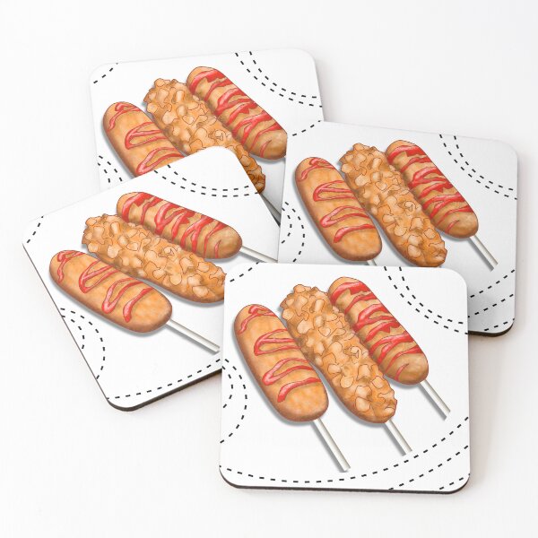 Item preview, Korean food hot dog/ corn dog designed and sold by EfesStudio.