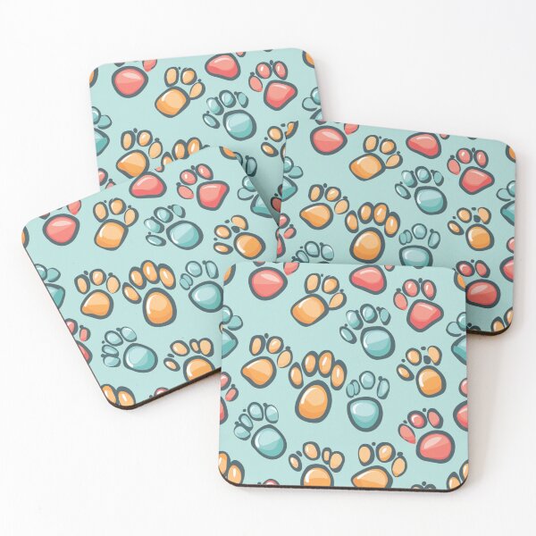 Item preview, Colorful Paws Pattern designed and sold by GrinGalore.