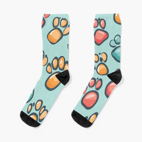 Item preview, Colorful Paws Pattern designed and sold by GrinGalore.