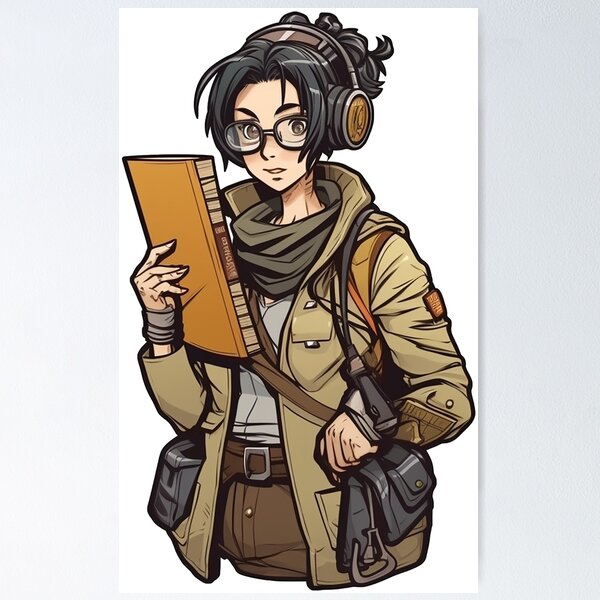 Item preview, Post Apocalyptic Librarian designed and sold by PyramidSchmear.