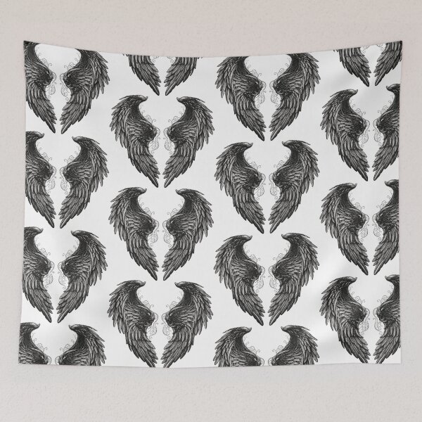 Item preview, Archangel Dark Wings Illustration designed and sold by NegarinFashions.