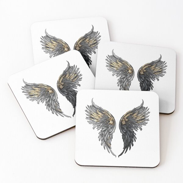 Item preview, Archangel Dark Wings Illustration designed and sold by NegarinFashions.
