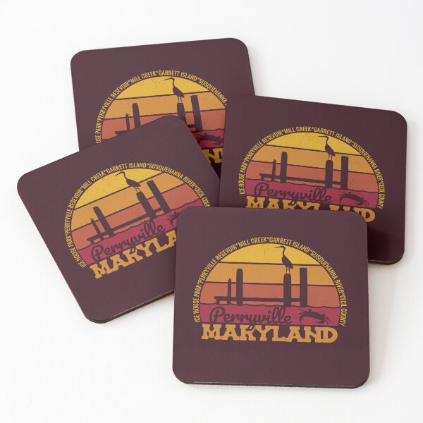 Item preview, Perryville Maryland Sunset Retro Local Pride Logo designed and sold by CRHPOD20.