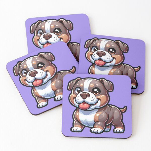 Item preview, Cute Friendly American Bully Breed Cartoony designed and sold by TD-Humor.