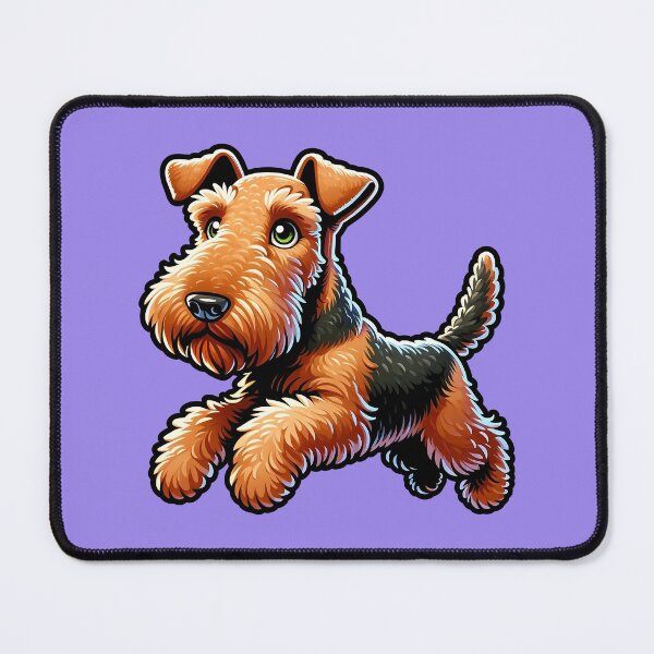 Item preview, Cute Friendly Airedale Terrier Breed Cartoony designed and sold by TD-Humor.