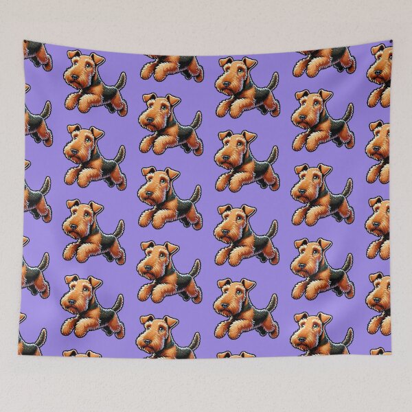 Item preview, Cute Friendly Airedale Terrier Breed Cartoony designed and sold by TD-Humor.