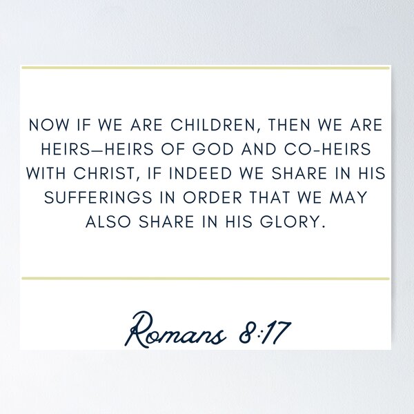 Item preview, Verse Romans 8:17 designed and sold by TheBibleWords.