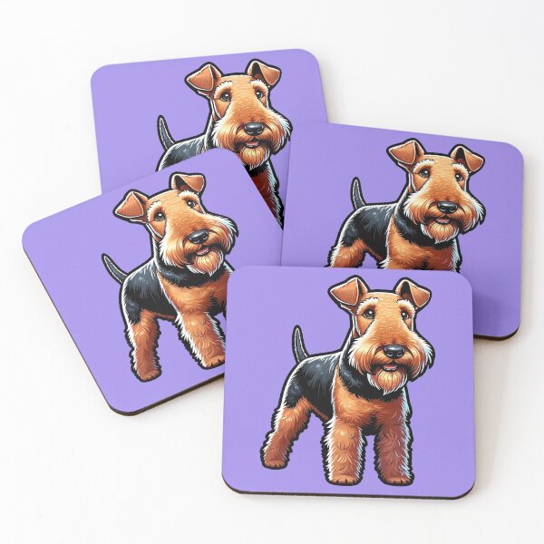 Item preview, Cute Friendly Airedale Terrier Breed Cartoony designed and sold by TD-Humor.