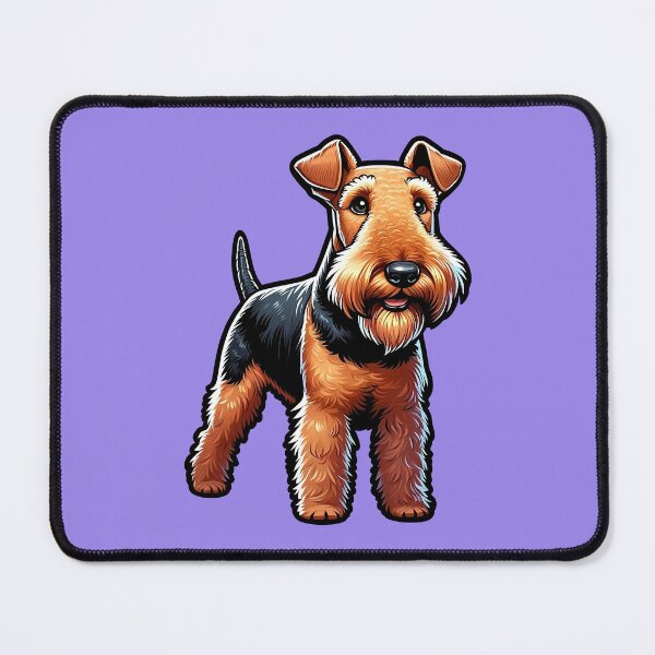 Item preview, Cute Friendly Airedale Terrier Breed Cartoony designed and sold by TD-Humor.