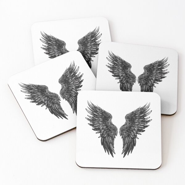 Item preview, Archangel Dark Wings Illustration designed and sold by NegarinFashions.