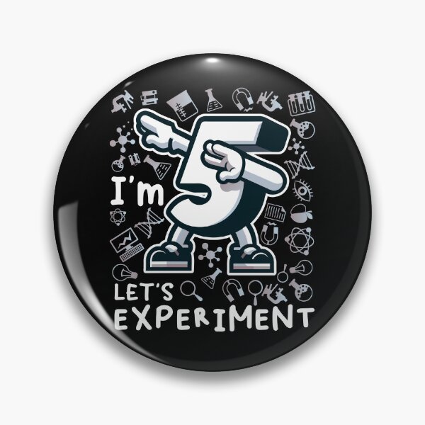 Item preview, Birthday 5 Years Boy Scientist Experiment Dabbing designed and sold by Jungle Hub.