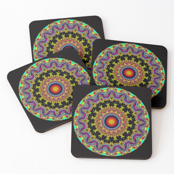 Item preview, Stained Glass Fractal Mandala Rosette Three designed and sold by Warren Paul Harris.