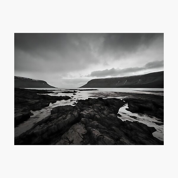 Item preview, Coastal Mountain Break: Monochromatic Landscape designed and sold by ShadeScapeArt.