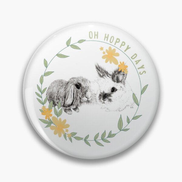 Item preview, Two hoppy rabbits designed and sold by Helendruckerart.