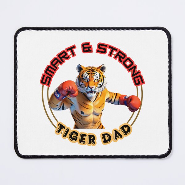 Item preview, Smart and Strong boxing Tiger Dad, Gift for Father's day, gift for Dad's birthday designed and sold by RoseAIArtRhythm.
