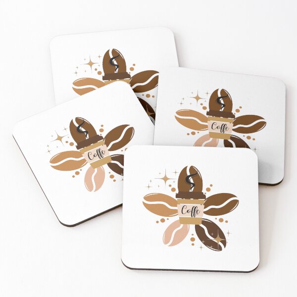 Item preview, Coffee bean and flower designed and sold by IvonneDesigns.