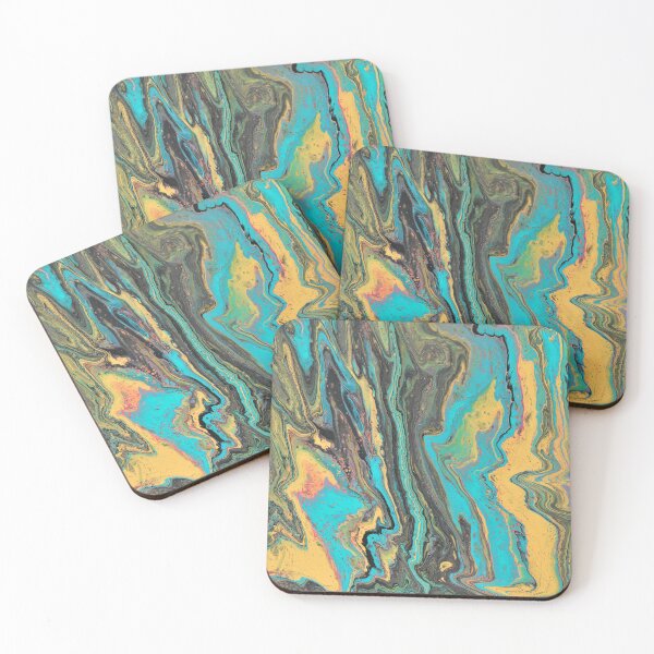 Item preview, Radio King 1 Acyrlic Turquoise Layers Abstract designed and sold by Doug  Siegel.
