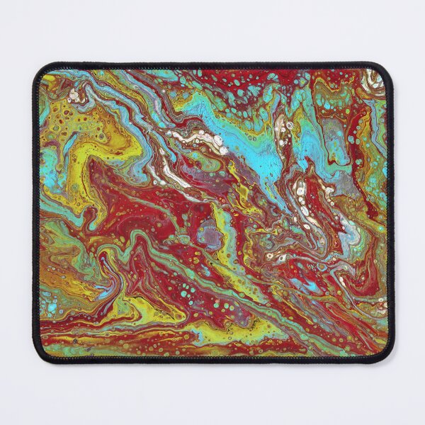 Item preview, Saddle Up 1 Wild Red Yellow Blue Acyrlic Abstract  designed and sold by Doug  Siegel.