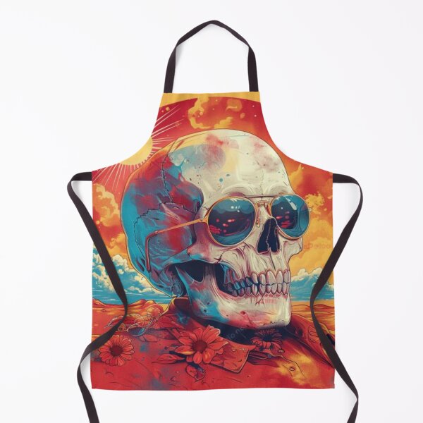 Item preview, Sunny Skeleton Scene Tee, Basking Bones Gift, Cool skull designed and sold by Terry-Salsa.