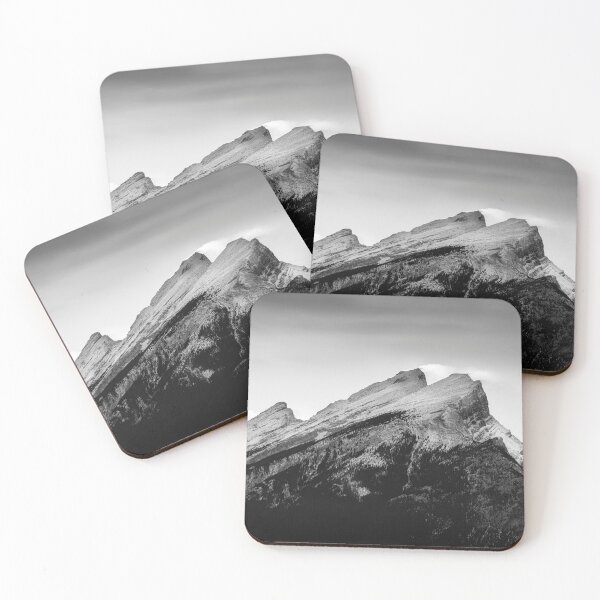 Item preview, Mountain Serenity: Monochromatic Abstract Print designed and sold by ShadeScapeArt.