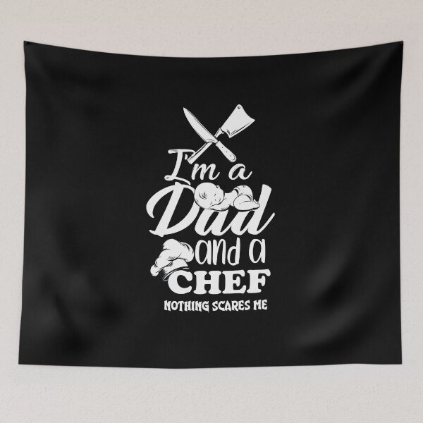 Item preview, I'm A Dad And A Chef Nothing Scares Me V3  designed and sold by TeeTimeGuys.