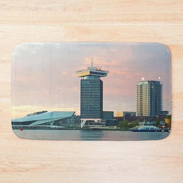 Item preview, Un mirador de la presa y un museo del ojo. vista al norte de Amsterdam designed and sold by Tereza Pilar  Art.