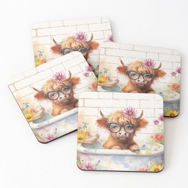 Item preview, Highland Cow Bath time designed and sold by SellingWSarah17.