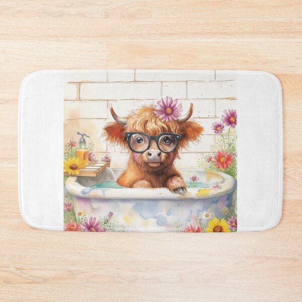 Item preview, Highland Cow Bath time designed and sold by SellingWSarah17.
