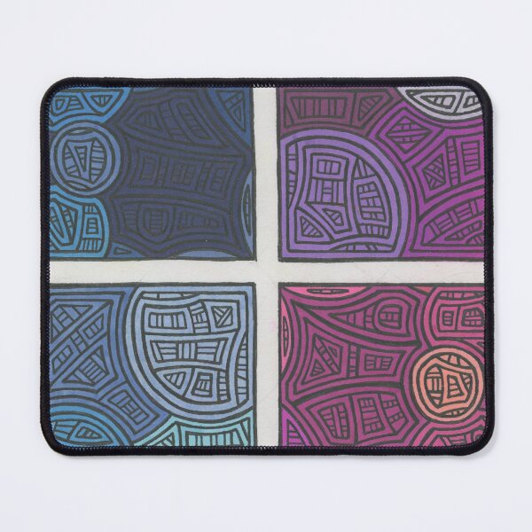 Item preview, Colored Boxes with Interlocking Circles designed and sold by XopherBograt.
