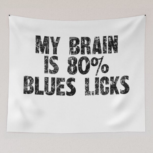 Item preview, My Brain Is 80% Blues Licks - Groovy Guitarist Apparel designed and sold by SRZT.