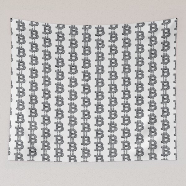 Item preview, Bitcoin Tribal Art Black and White  designed and sold by DegenCouture.