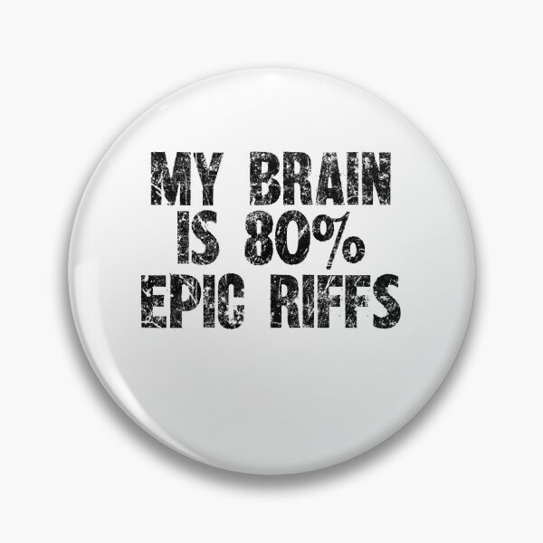 Item preview, My Brain Is 80% Epic Riffs - Rock Guitarist Design designed and sold by SRZT.