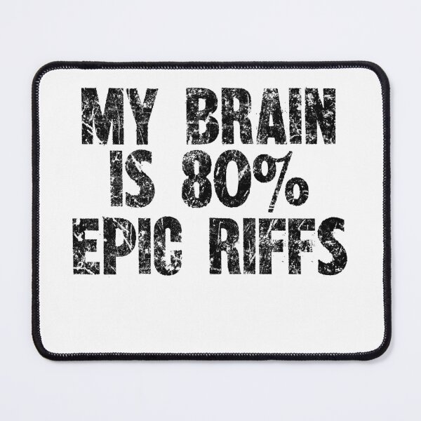 Item preview, My Brain Is 80% Epic Riffs - Rock Guitarist Design designed and sold by SRZT.
