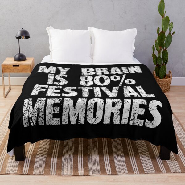 Item preview, My Brain Is 80% Festival Memories - Music Festival Enthusiast Design designed and sold by SRZT.